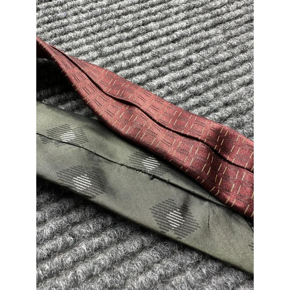 DKNY Ties Mens One Size Lot‎ of 4 100% Silk Striped Geometric Dress Business